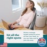 Homedics Shiatsu Massage Cushion with Soothing Heat, Deep-Kneading Massage, Targets Pressure Points All Over Back, Soothing Heat, Relax Overworked Muscles, Release Tension, Reduce Back Pain