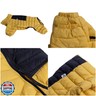 Lovelonglong Dog Coat Dog Warm Jacket, 4 Legs Covered Waterproof Windproof Reflective Warm Dog Vest, Zippered Adjustable Outdoor Dog Snow Jacket for Small Medium Large Dogs Yellow XL