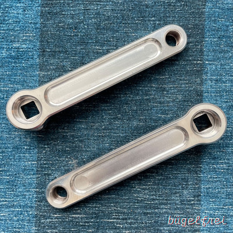 Von Sothen Racing (VSR) M9 BMX Cranks, 135mm Silver • Narrow Q-factor!
