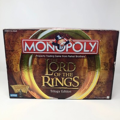 Vintage 2003 Monopoly Lord of the Rings Trilogy Edition Open Box