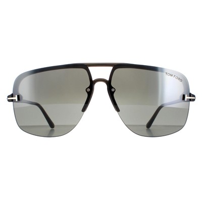 Pre-owned Tom Ford Sunglasses Hugo 02 Ft1003 51b Mastic Smoke Gradient In Gray