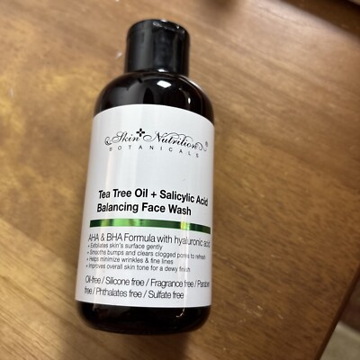 Skin Nutrition Botanicals Tea Tree Oil + Salicylic Acid Balancing Face Wash  4oz
