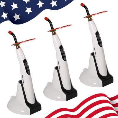 3X Dental Wireless LED B Cure Curing Light Lamp 1400mw 5W Resin Cure T4 NEL