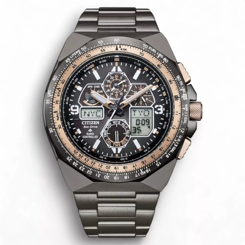 Pre-owned Citizen Promaster Sky Jy8146-54e Eco-drive Men Watch Usus