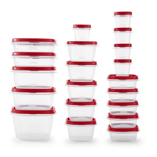 S With Vented Lids Variety Set, Red