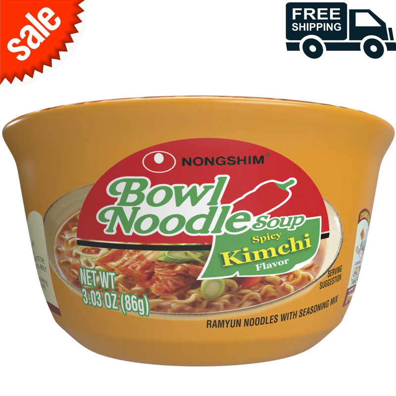 Nongshim Bowl Noodle Spicy Kimchi Ramyun Ramen Noodle Soup B