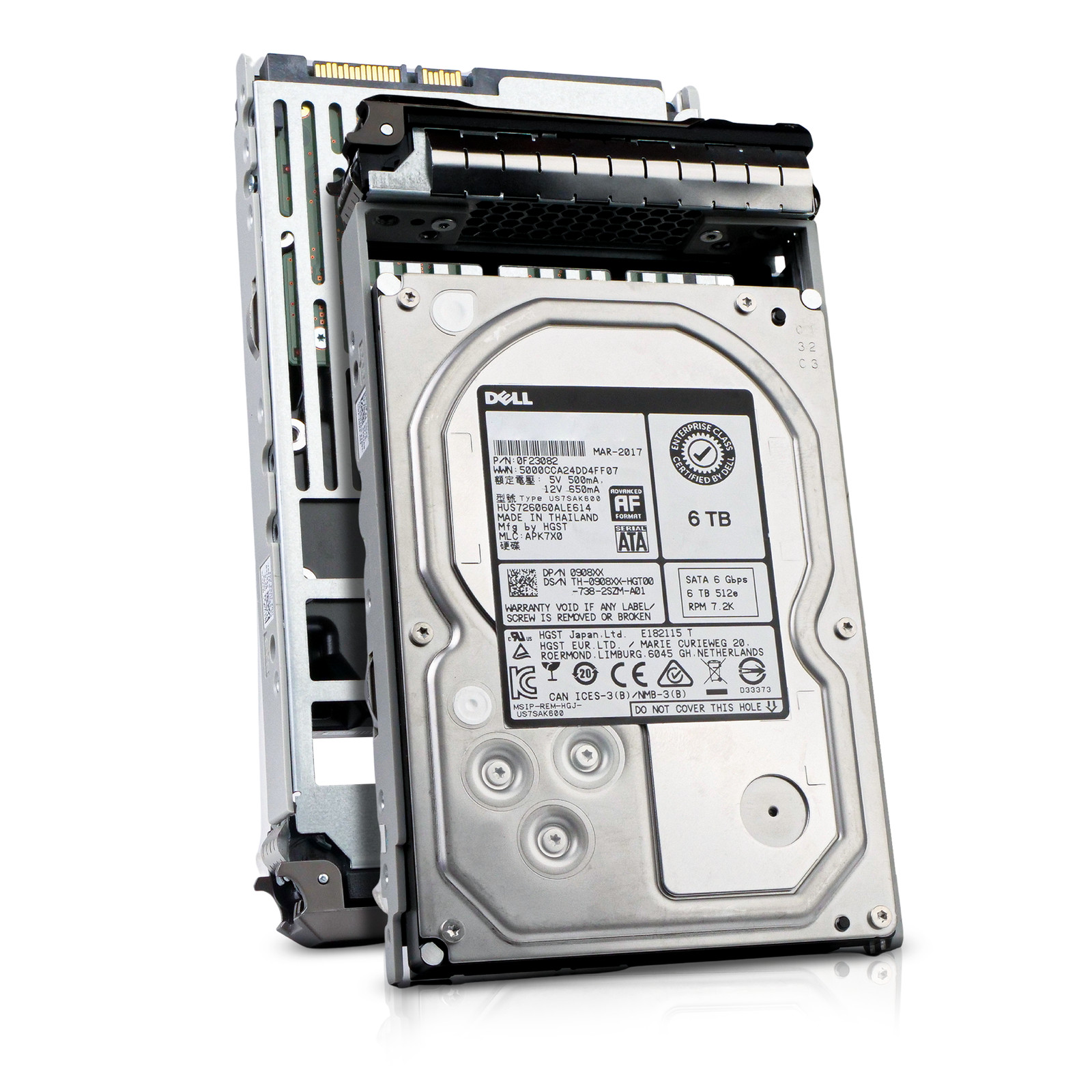 Dell 6TB 7.2K RPM SATA 6Gb/s 512e 3.5" Enterprise PowerEdge HDD 400-AJVJ G13