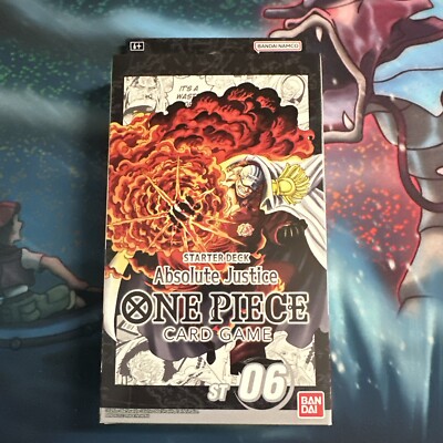 One Piece TCG: Starter Deck ST-06 ABSOLUTE JUSTICE - English Version  - Sealed!