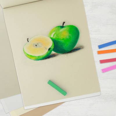 9" x 12" Premium Pastel Paper Pad, 80lbs Natural Tone Colors 16-Sheets (2 Pads)