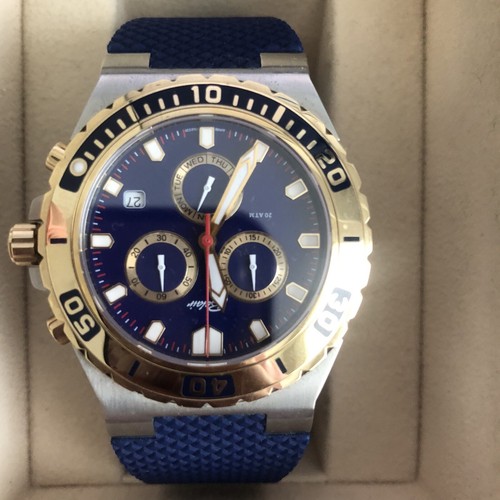 Hamilton Blair Gold Filled Watch Circa 1954 Blair Men\'s Gold and Blue Watch display picture 1