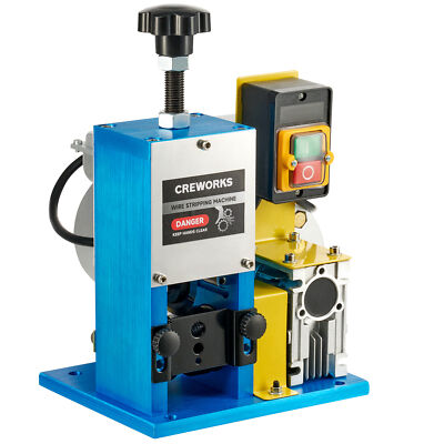 CREWORKS Automatic Wire Stripping Machine for 0.06''-1'' Copper Wires 7/0-15 AWG