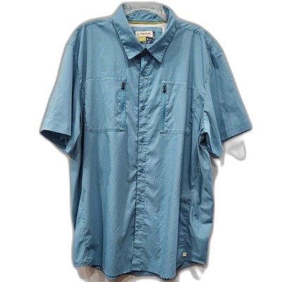 Magellan Outdoors Fish Gear Button Down Short Sleeve Shirt Men's Size XL