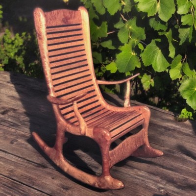 Woodworking Plans American Furniture Design Curley Maple Rocker Striking Design!