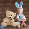 Tezituor Small Teddy Bear Stuffed Animals, Cute 18inchTeddy Bear Plush Toys for Kids Girl Boy, Valentines Teddy Bear plushie Gift for Girlfriend Boyfriend Women Wife, Beige