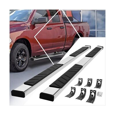 PM PERFORMOTOR 5 Inches Wide Stainless Steel Side Step Nerf Bar Running Board...