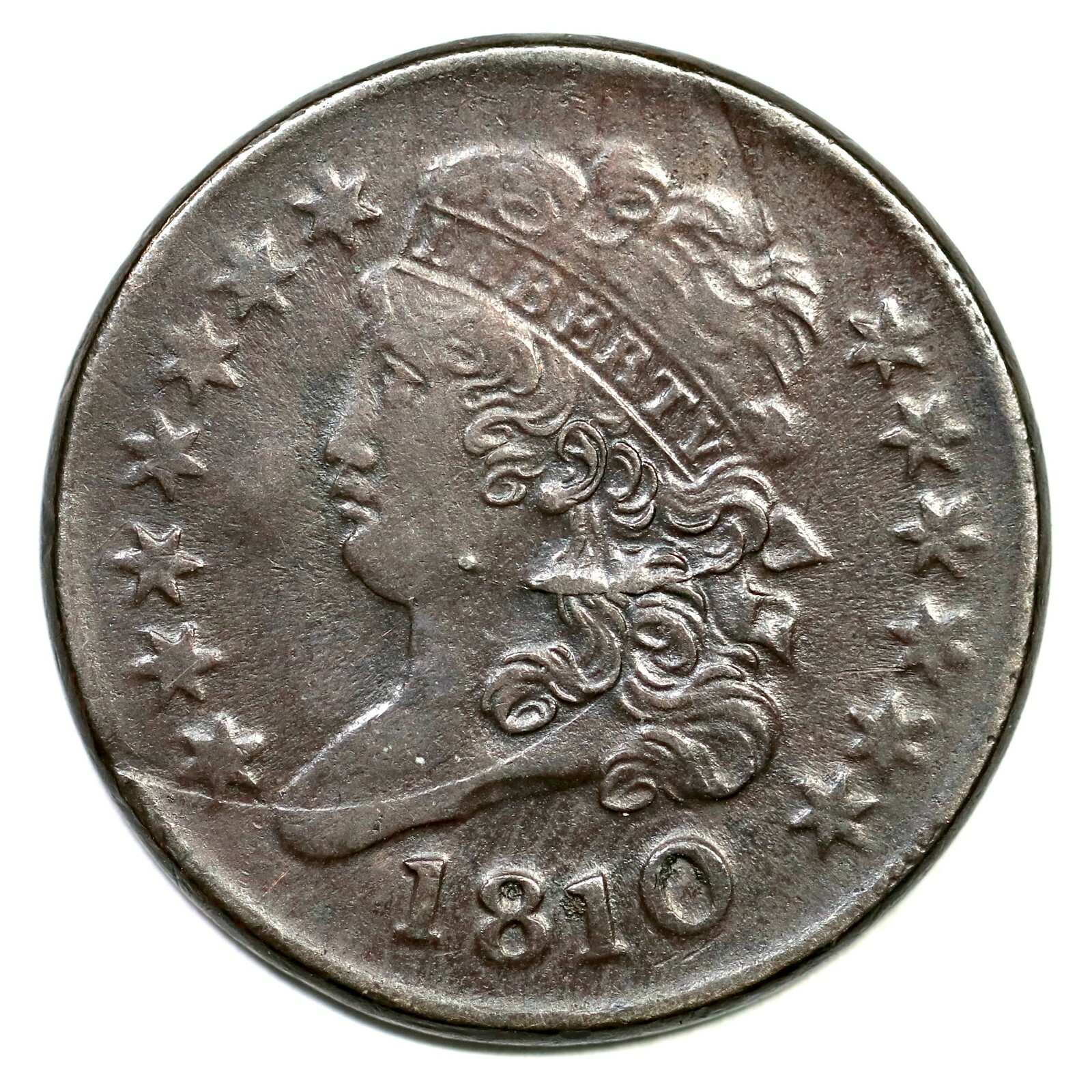 1810年1828年アメリカ合衆国クラッシックヘッドハーフセント銅貨　2枚セット 1810 C-1 Double Struck Classic Head Half Cent Coin 1/2c | eBay
