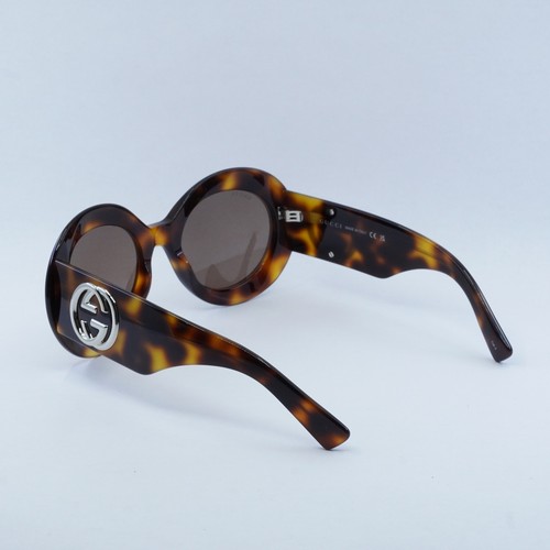 Pre-owned Gucci Gg1647s 009 Havana/brown 54-21-140 Sunglasses Authentic