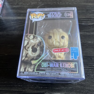  Funko Pop! art Series Obi-Wan Kenobi #536 Bobble-Head Figure New With Hard Case