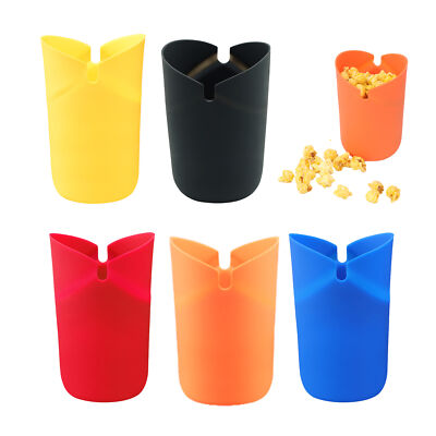 Folding Microwave Oven Popcorn Bowl DIY Silicone Popcorn Maker Machine Home