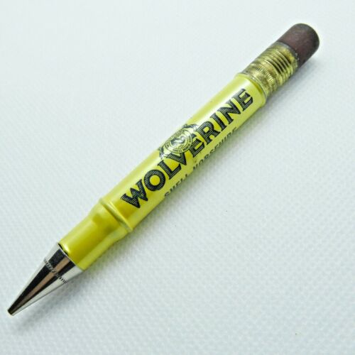 Vintage Wolverine Shell Horsehide Work Shoe Advertising Bullet Mechanical Pencil