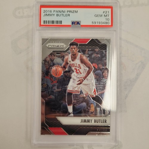 Jimmy Butler Prizm Silver 2016-17 PSA 10 #21 Gem Mint Low Jimmy Butler Prizm Silver 2016-17 PSA 10 #21 Gem Mint Low