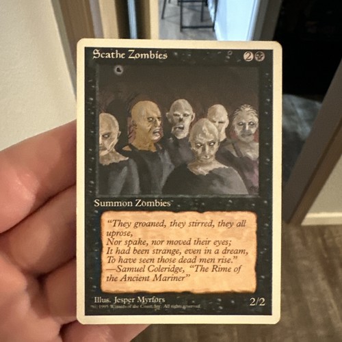 MTG Error Printer Hickey Scathe Zombies Fourth Edition 158