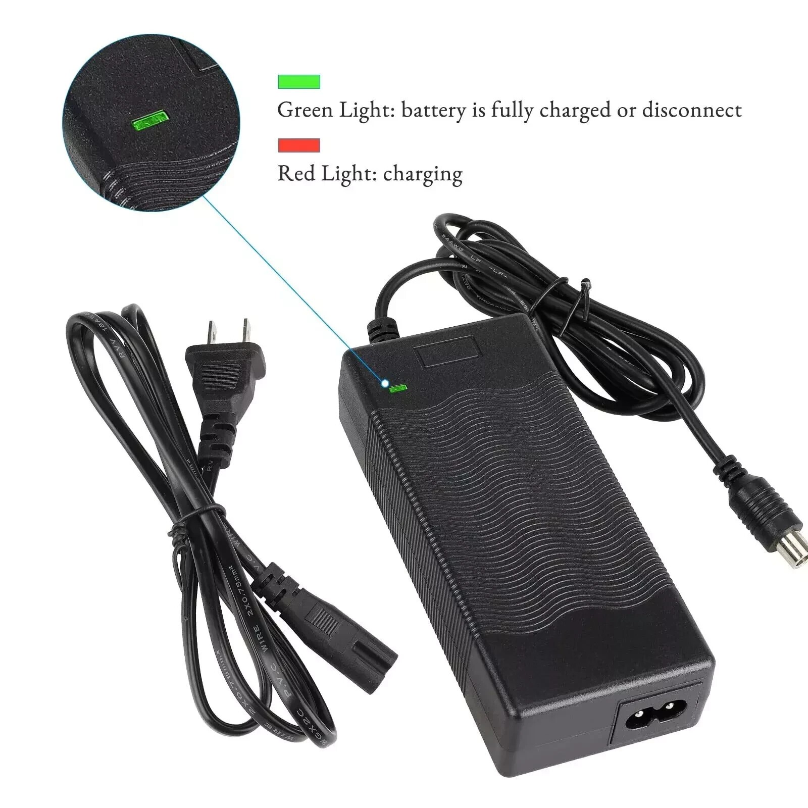 FOR SEGWAY AC Adapter 42V 1.7A 71W E-Scooter E-Bike Li-ion Battery