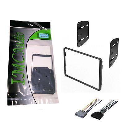 Double Din Dash Kit 4 Car Radio Stereo Install Installation w/ Wire Harness