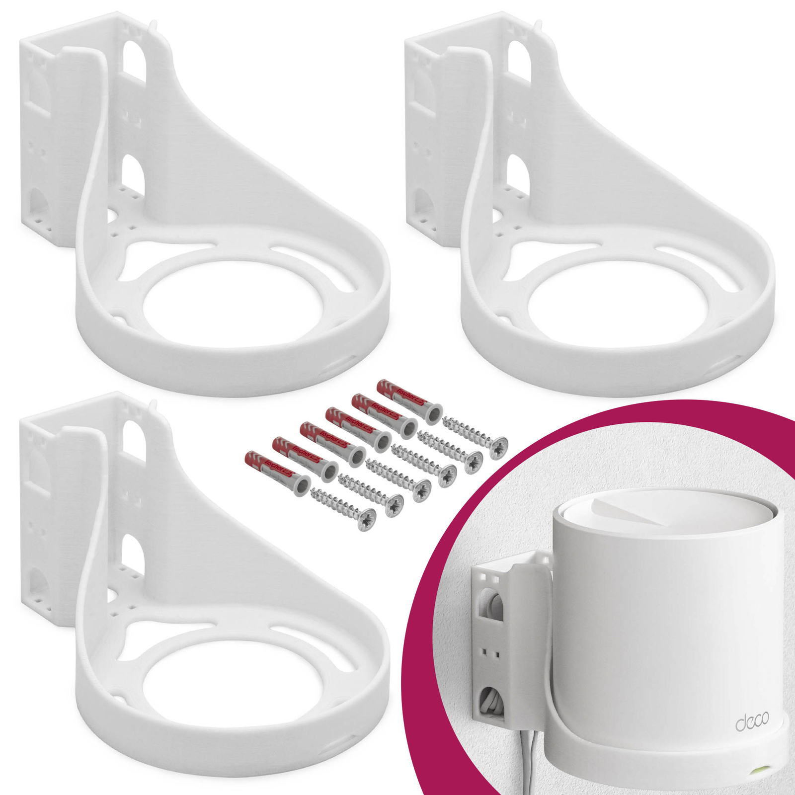 Wall bracket suitable for TP-Link Deco X50 AX3000 Mesh WLAN router repeater holder