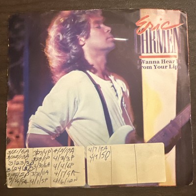 Eric Carmen I Wanna Hear It From Your Lips/ Spotlight 45 Picture Sleeve