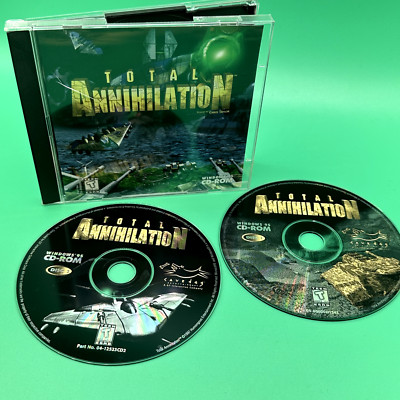 Total Annihilation (1997, Cave Dog) Windows 95 PC CD-ROM Game 2 Disc EXCELLENT