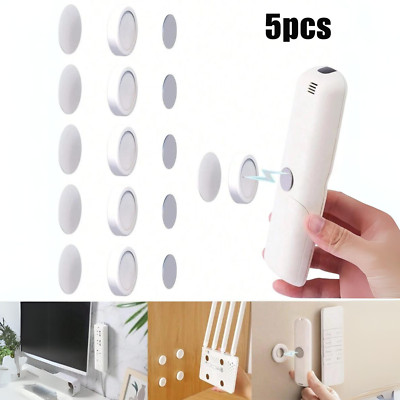 5pcs Magnetic Wall Mount Holder Remote Control with Strong Adhesive & Hole-Free