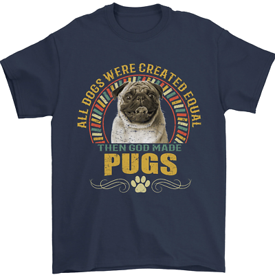A Pug Dog Mens T-Shirt 100% Cotton