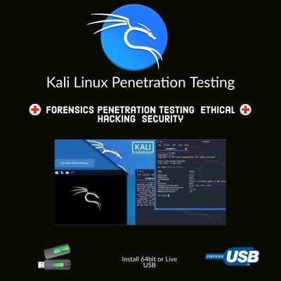 Linux Network Penetration Testing Kali Linux 2023.2 32Gb USB Bootable Live  #16