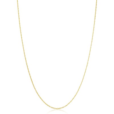 Yellow Gold Plated Sterling Silver Replacement Rope Chain Necklace (1.1 mm, 1...