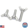 M4-0.7 x 10mm 304 Stainless Steel Wing Butterfly Screws Bolts,Wing Bolt,Machine Fastener,Thumb Hand Screws for Electronic Equipment,15 Pcs