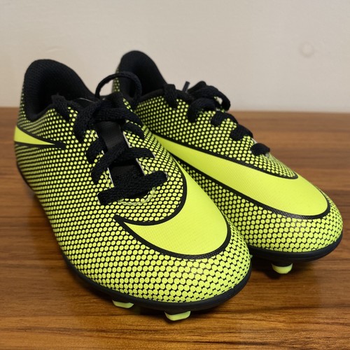 Nike Boys 10C Cleats Athletic Shoes Soccer Neon Green Yellow