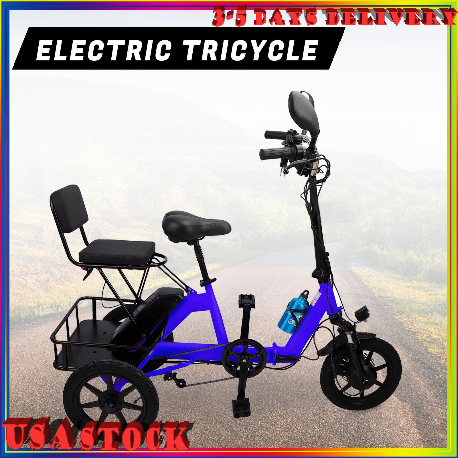 Three Wheel Electric Trike fits Adults 3 Wheel Motorized Fol