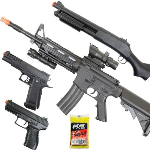 Package With Rifle Shotgun Pistols And Bb