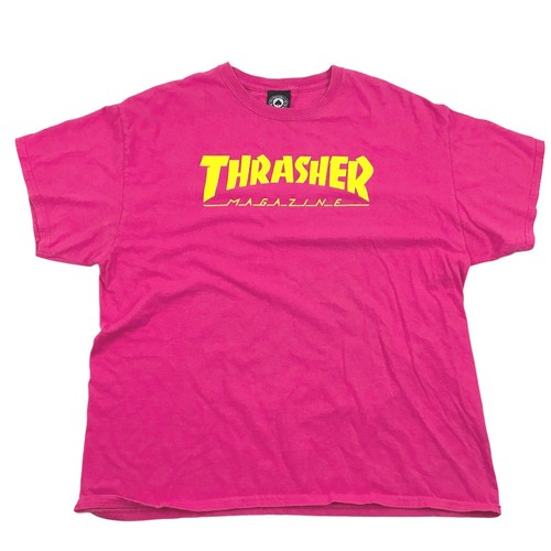 Thrasher Magazine Mens XL Pink Skate T Shirt (D6) | eBay
