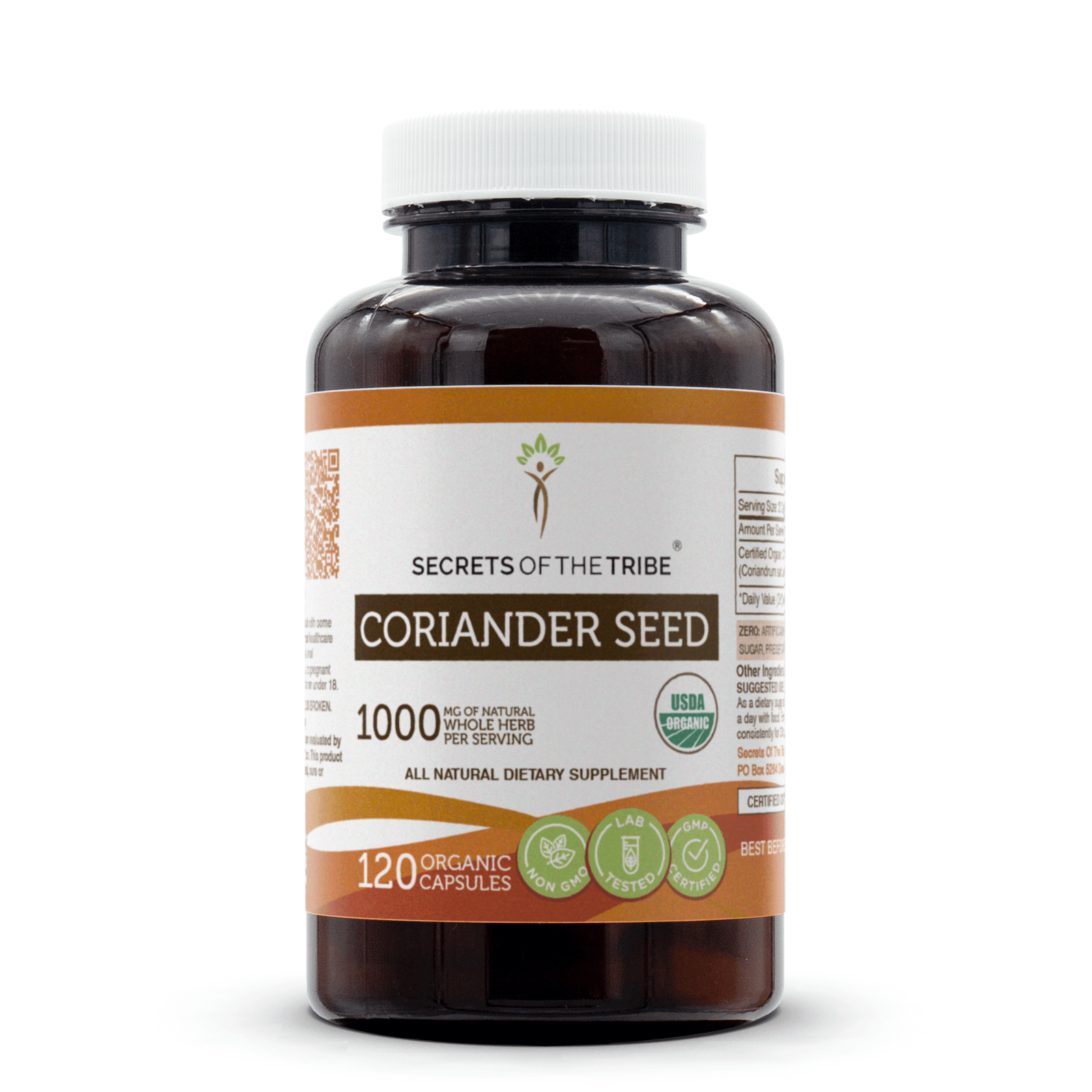 Secrets Of The Tribe Coriander Seed Capsules, 500 mg 