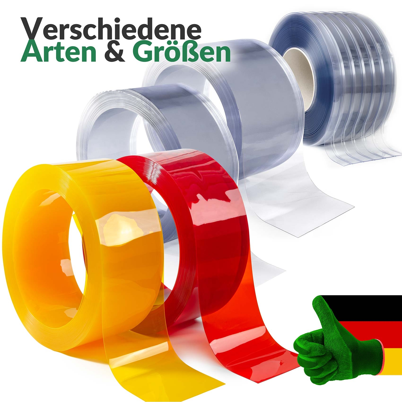 PVC Lamelle Streifenvorhang Lamellenvorhang Rollen Folie transparent von ANRO