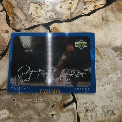 Patrick Ewing 1997-98 Upper Deck Diamond Vision Signature Moves #S18 Knicks HOF