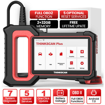 THINKSCAN PLUS S7 OBD2 Scanner Engine ABS SRS AC TPMS SAS Car Diagnostic Tool