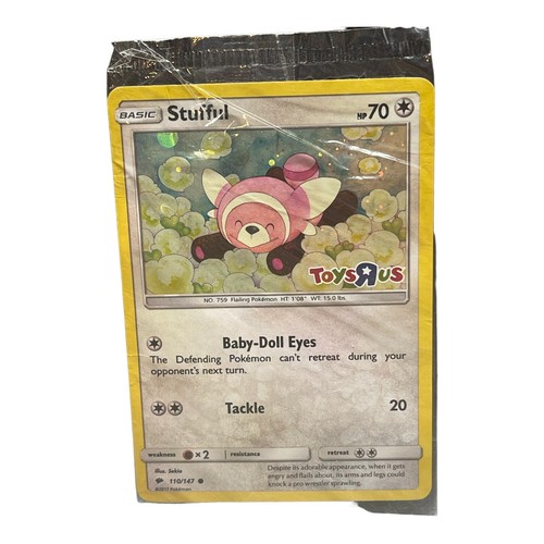 Stufful  basic HP 70 Silver Holo #110/147 Pokemon 2017 Card