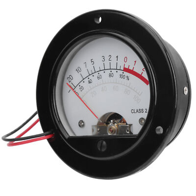 VU Meter Retro Pointer Dial Round Backlight VU Level Audio Meter Testing Device