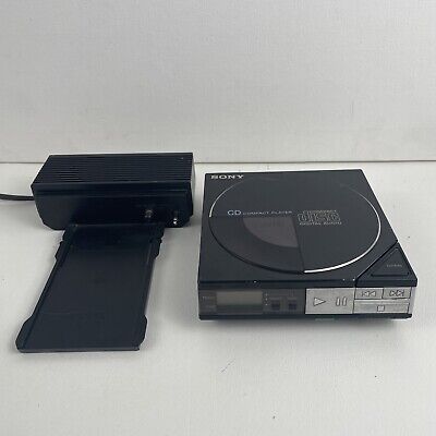  Sony Original Portable Compact Disc Player CD & AC-D50 Power Dock NEEDS WORK 