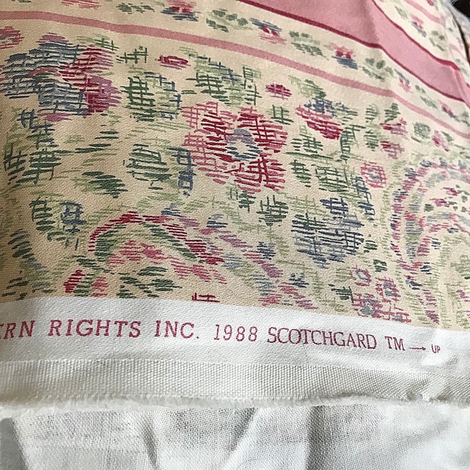 Cohama Riverside Fabric 1988 56 x  8 Plus Yards Scotchgard Paisley