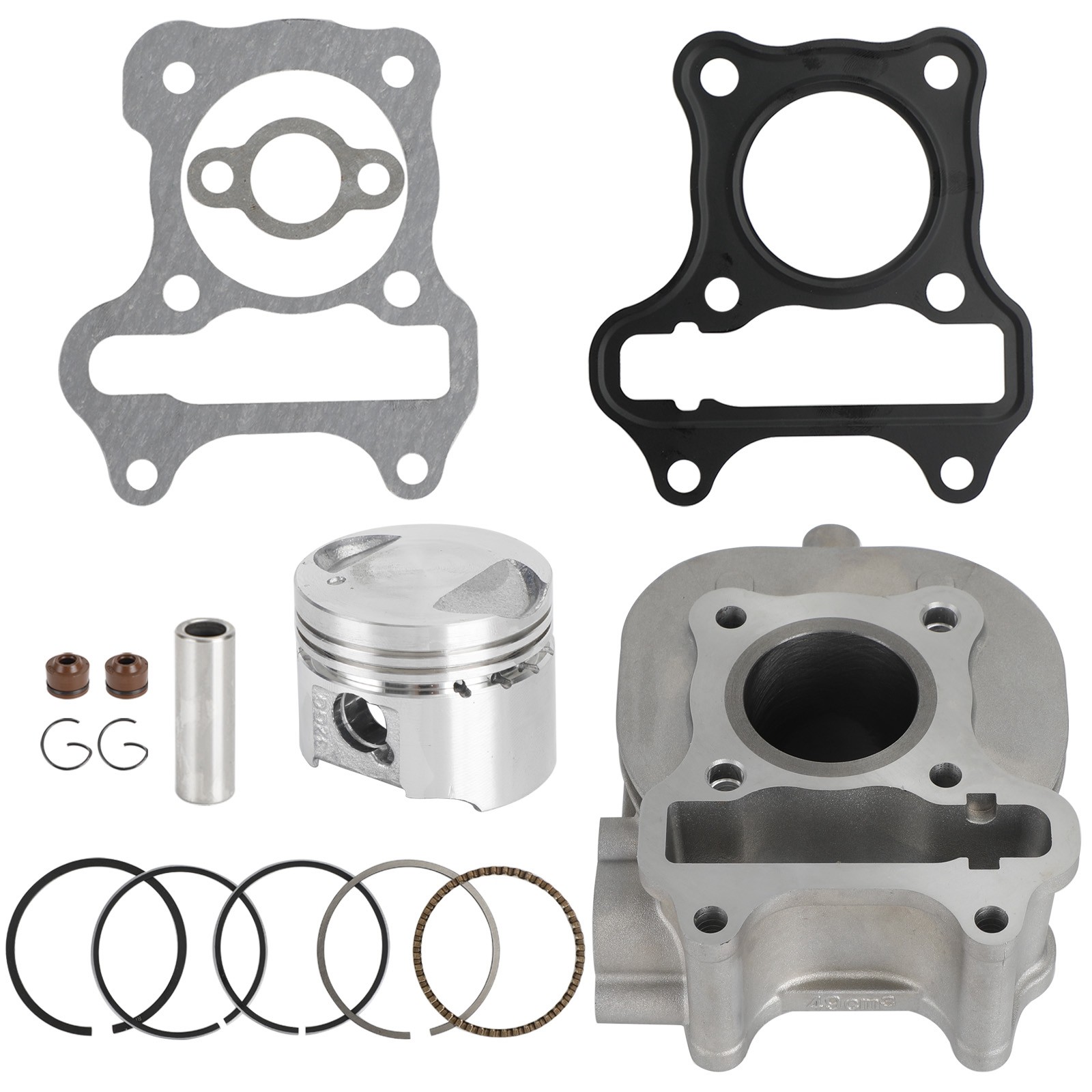 コー Cylinder Piston Kit For Suzuki Lets 4 UZ50 CA41A A50G 12111-32G01