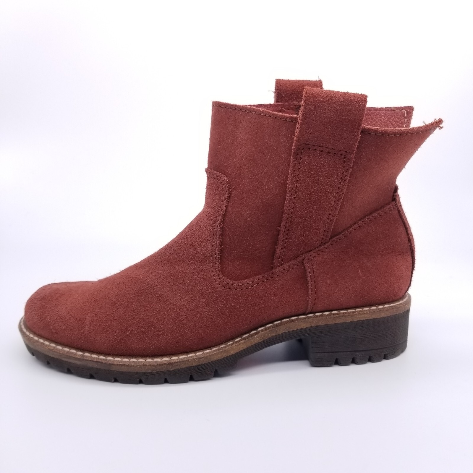 ECCO Elaine Boots Women's 5 US 36 EU Red Chelsea Ankle Booties Leather  Round Toe | eBay.de